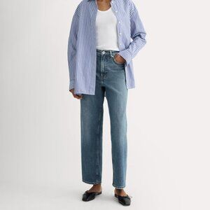 Everlane Women's Way-High® Jean 2.0 in Washed Indigo, Size 29, Cotton